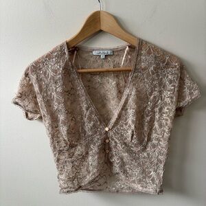 Intuitions Lace Blouse